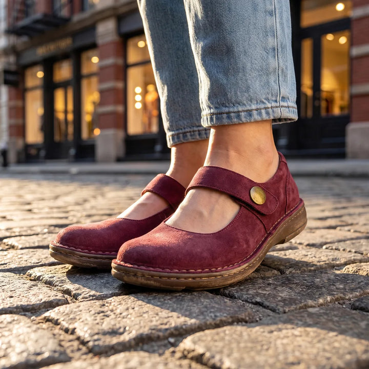 Women's Red Piper Platform Flats