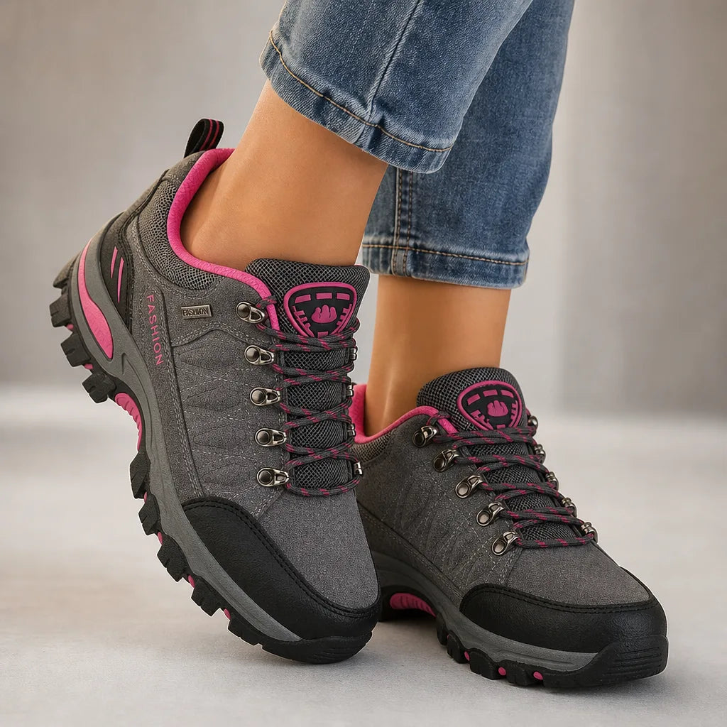 Men's Gray Carrington Waterproof Hiking Sneakers