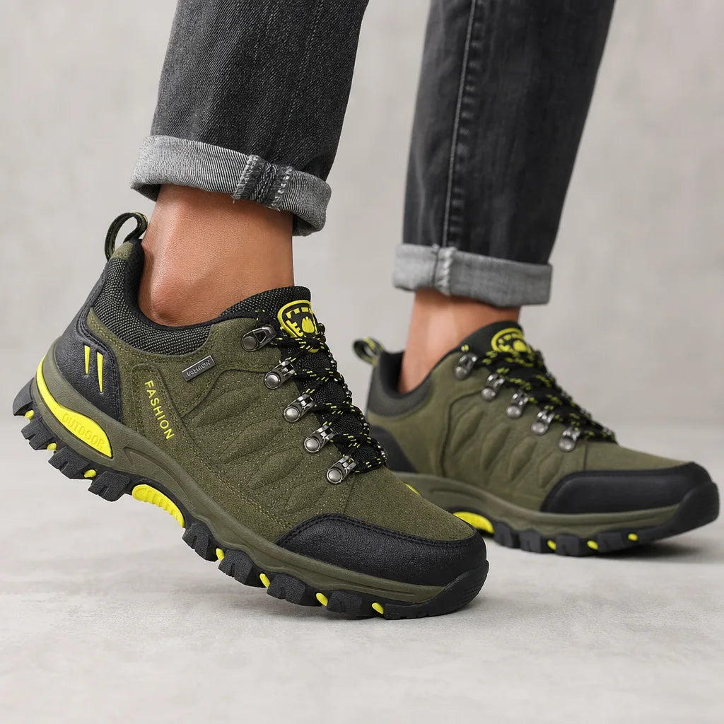 Men's Green Carrington Waterproof Hiking Sneakers