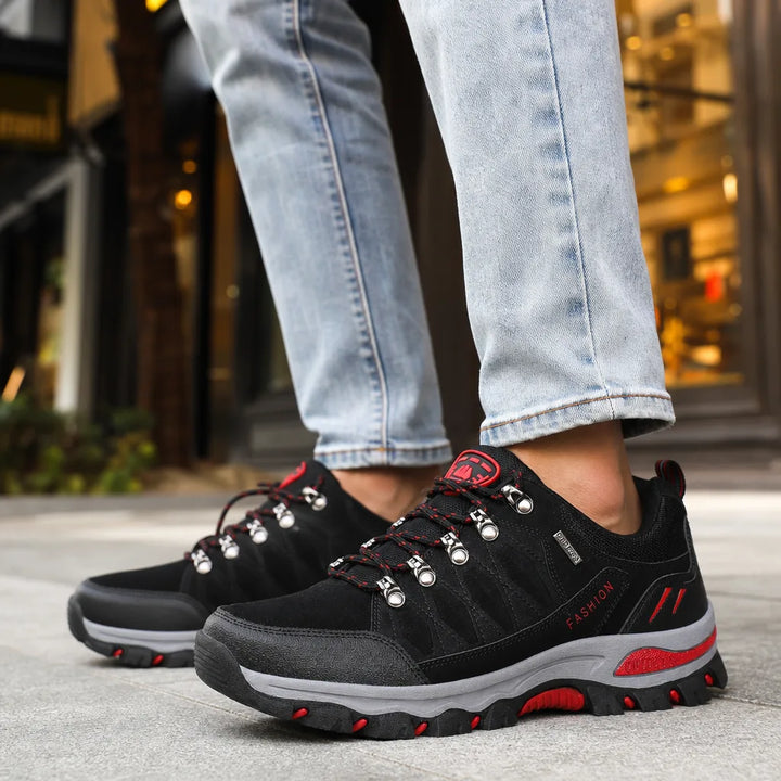 Men's Black Carrington Waterproof Hiking Sneakers