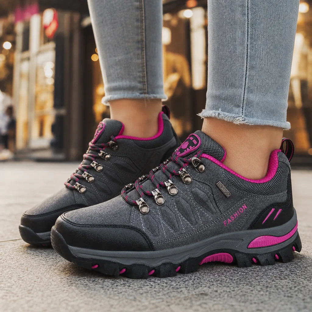 Men's Gray Carrington Waterproof Hiking Sneakers