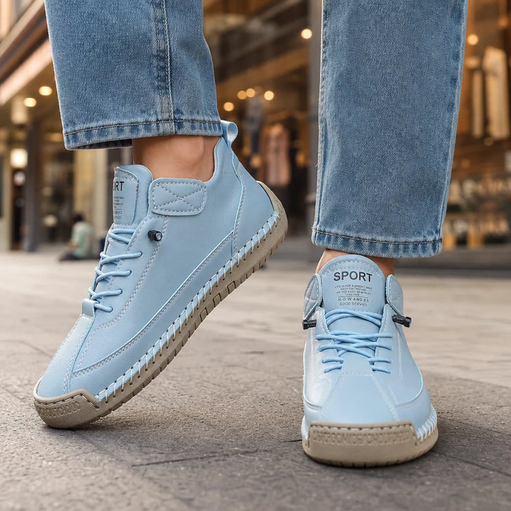 Women's Blue Eastman Stitched Work Boots