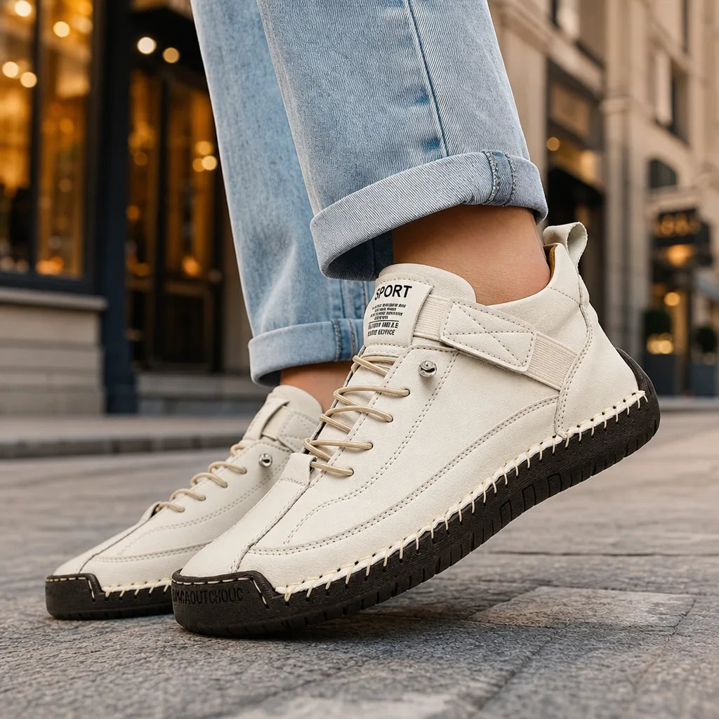 Women's White Eastman Stitched Work Boots
