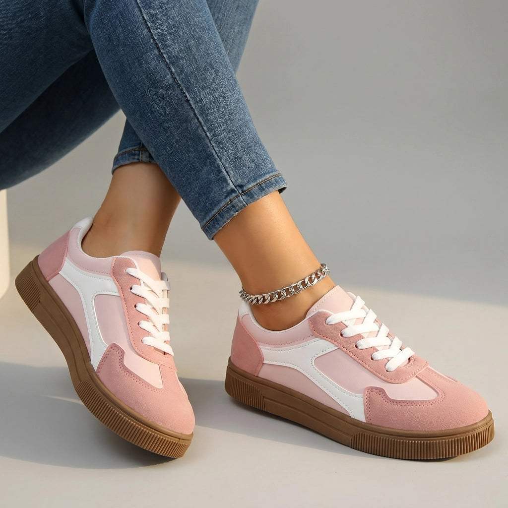 Marnie Panel Sneakers - Color:Pink;Size:36