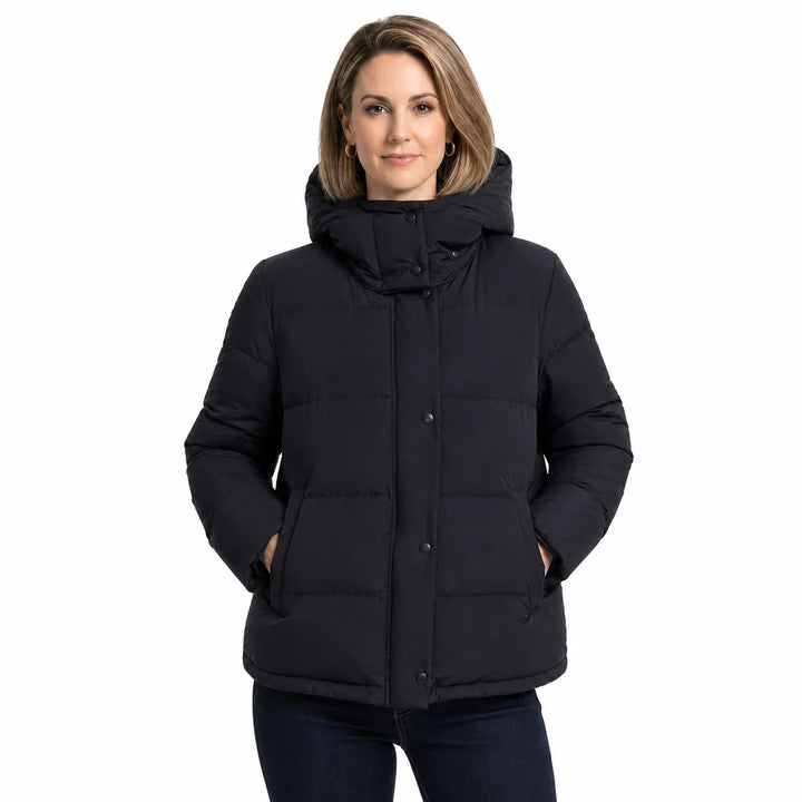 Women's Black Julius Hooded Puffer Jacket