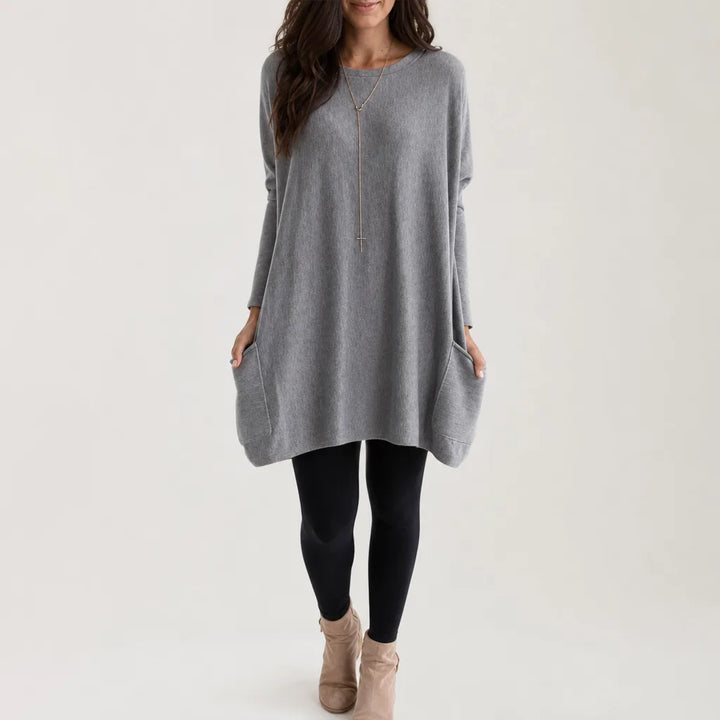 Maryam Sweater Dress - Color:Gray;Size:XS