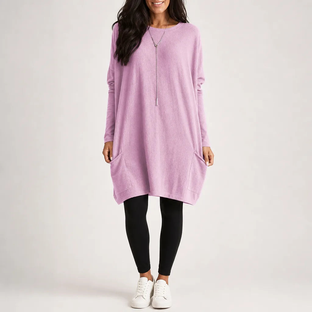 Maryam Sweater Dress - Color:Pink;Size:XS