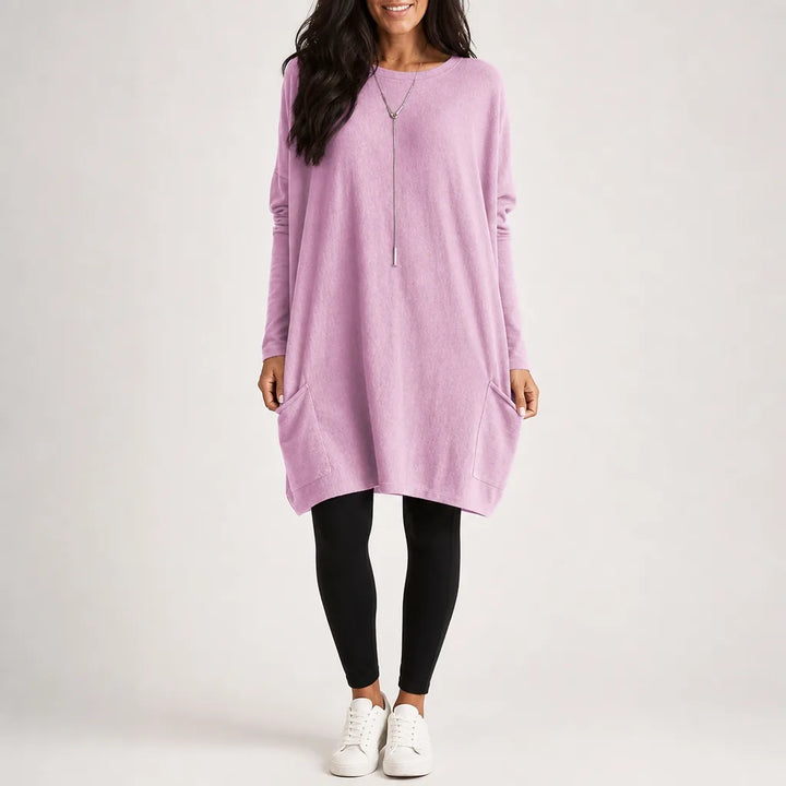 Maryam Sweater Dress - Color:Pink;Size:XS
