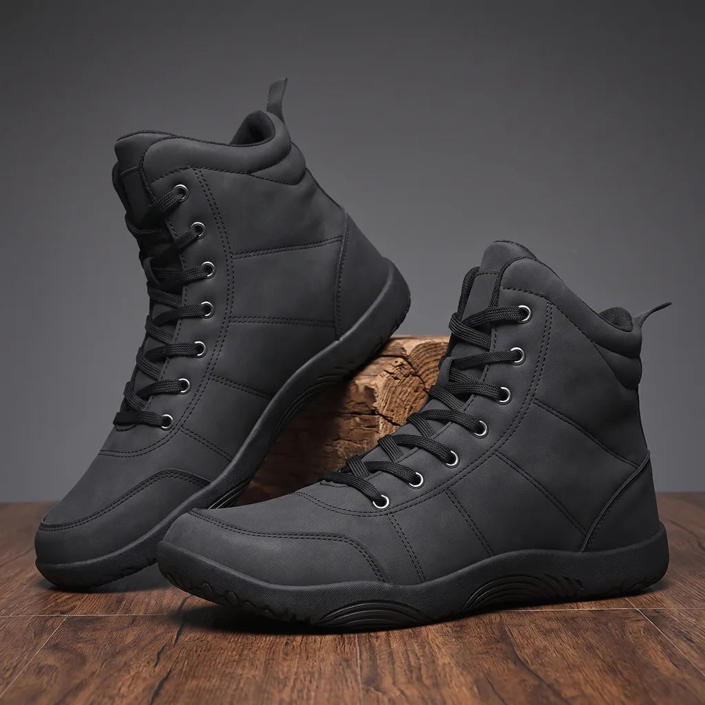 Mason High-Top Lace Sneakers - Color:Black;Size:38