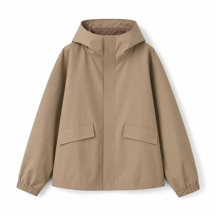 Mathilda Shell Jacket - Color:Beige;Size:S