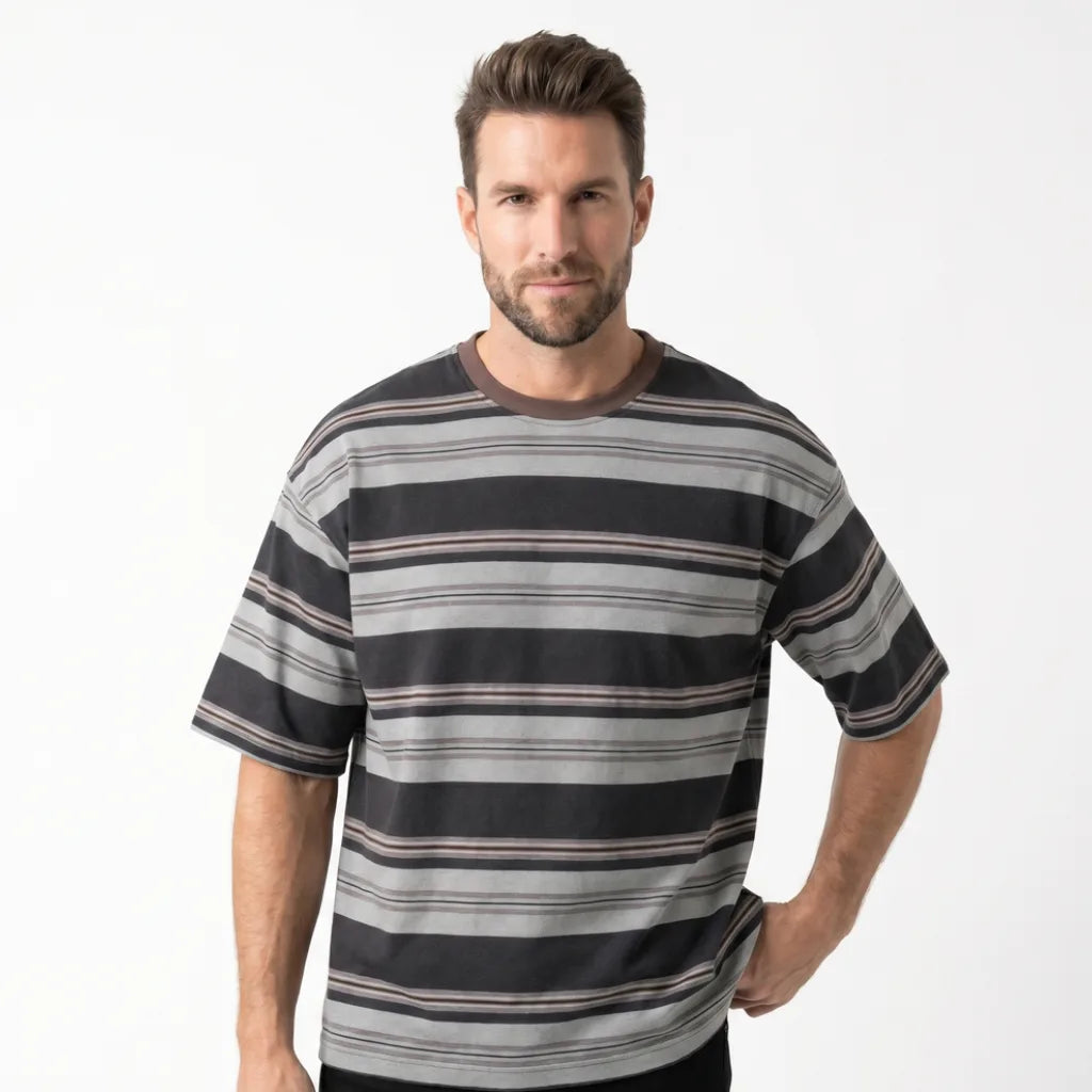 Men's Ryland Striped Cotton T-Shirt