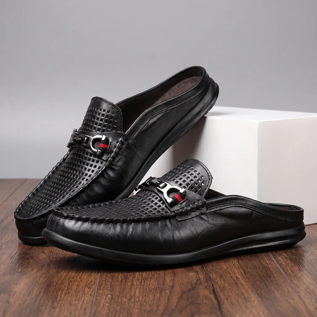 Matteo Italian Loafer - Color:Black;Size:38