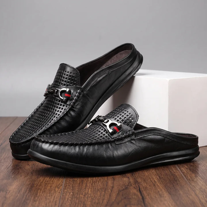 Matteo Italian Loafer - Color:Black;Size:38