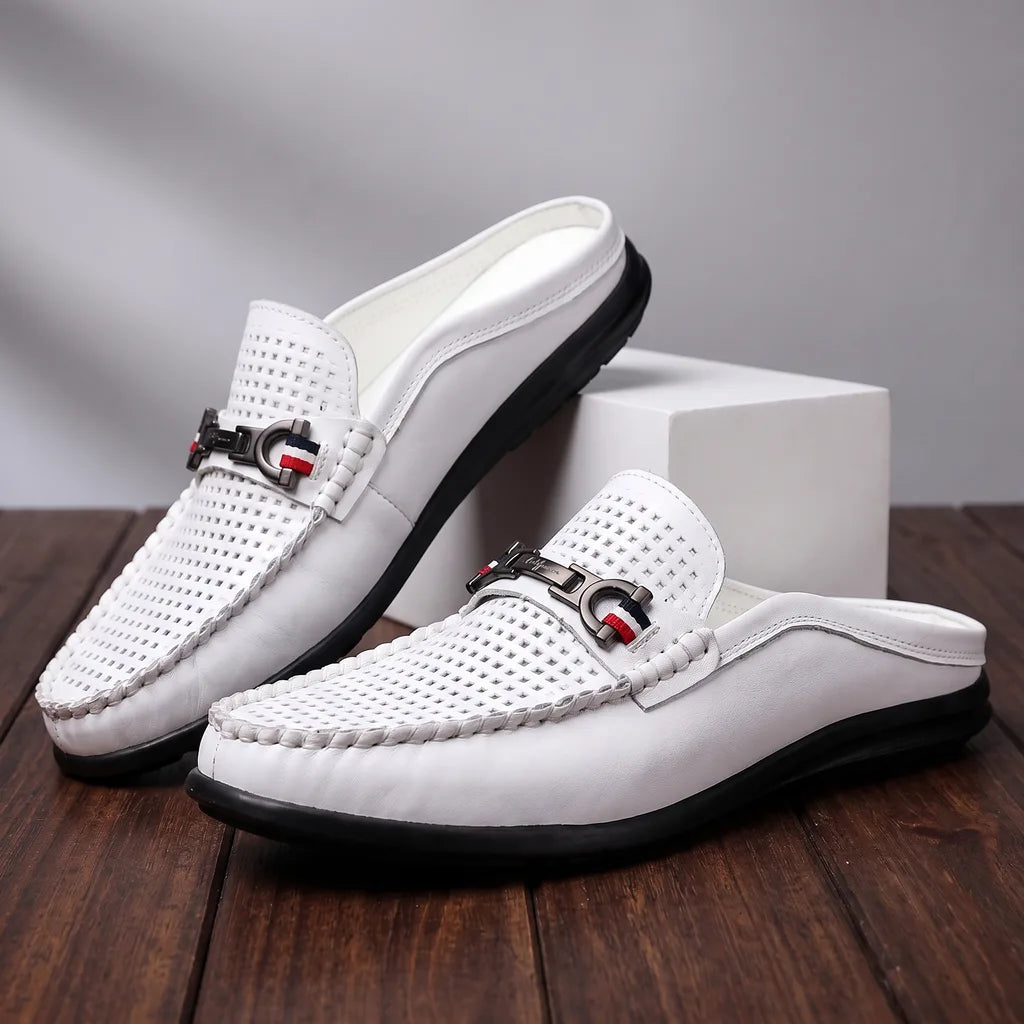 Matteo Italian Loafer - Color:White;Size:38