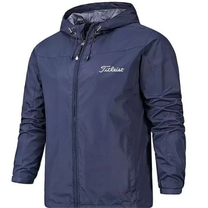 Matthews | Men's Windbreaker jacket  - Color:Dark Blue;Size:XS