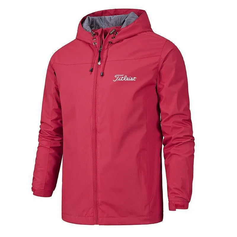 Matthews | Men's Windbreaker jacket  - Color:Red;Size:XS