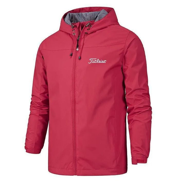 Matthews | Men's Windbreaker jacket  - Color:Red;Size:XS