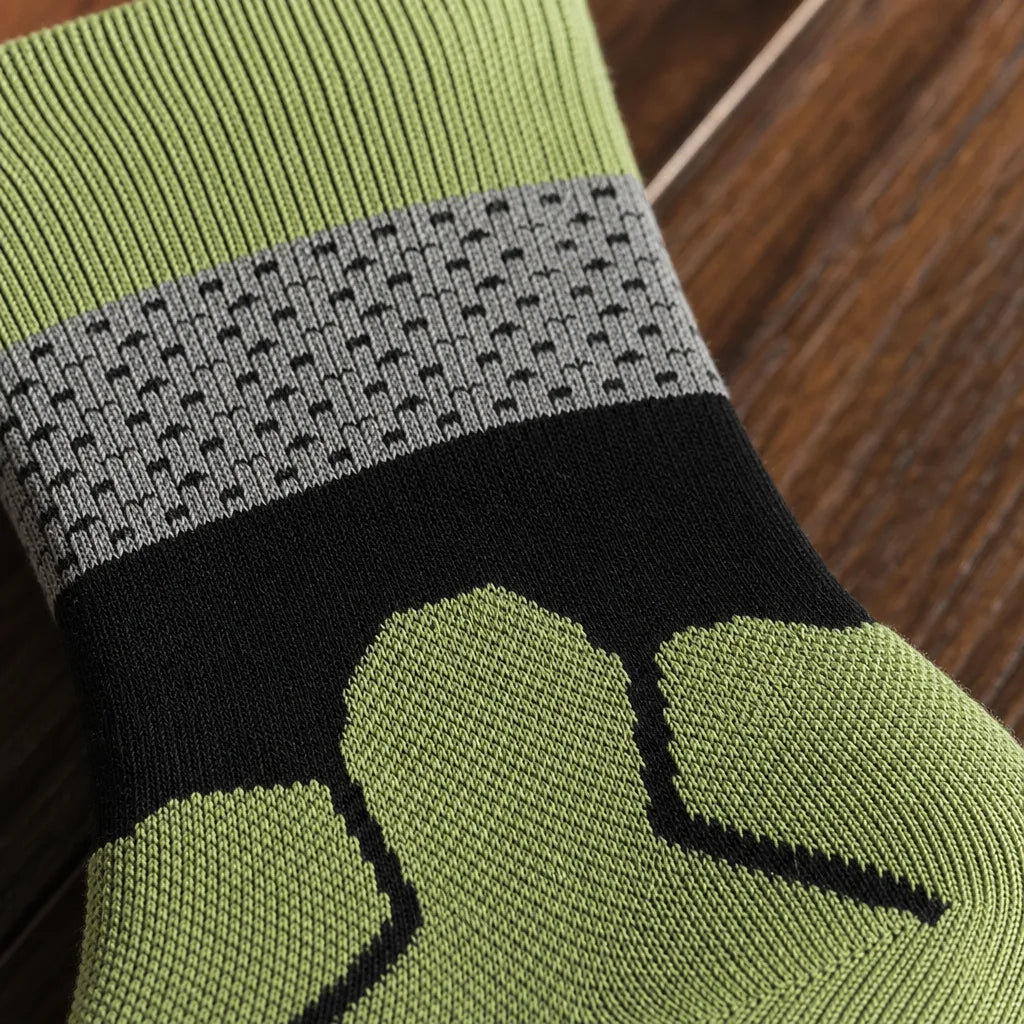 Men's Black Tea Green Maude Wool Hiking Socks