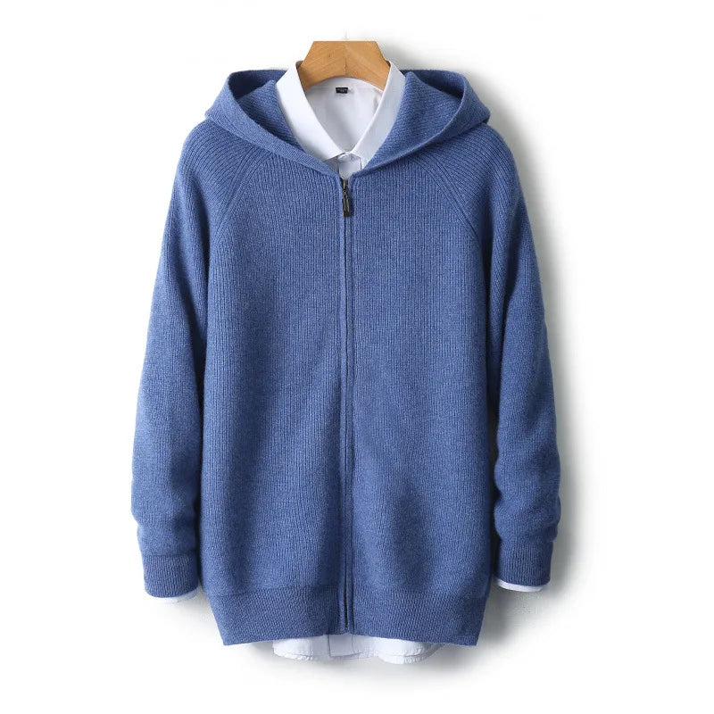 Men's Maxim | Cashmere Hooded Cardigan