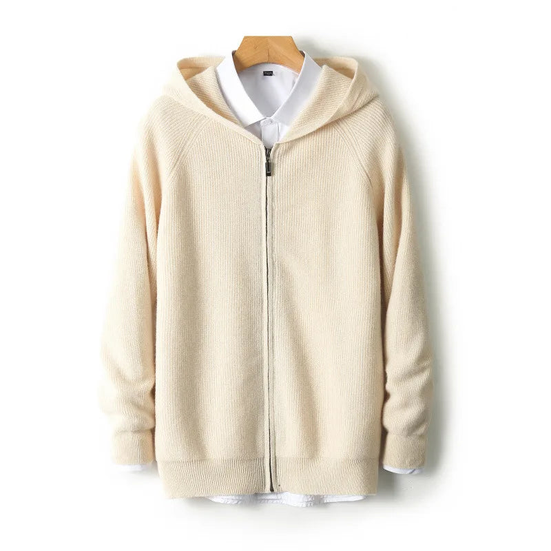 Men's Maxim | Cashmere Hooded Cardigan