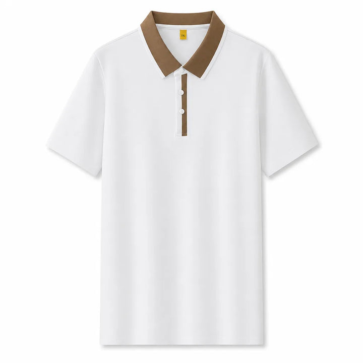 Men's White Henderson Cotton Polo Shirt