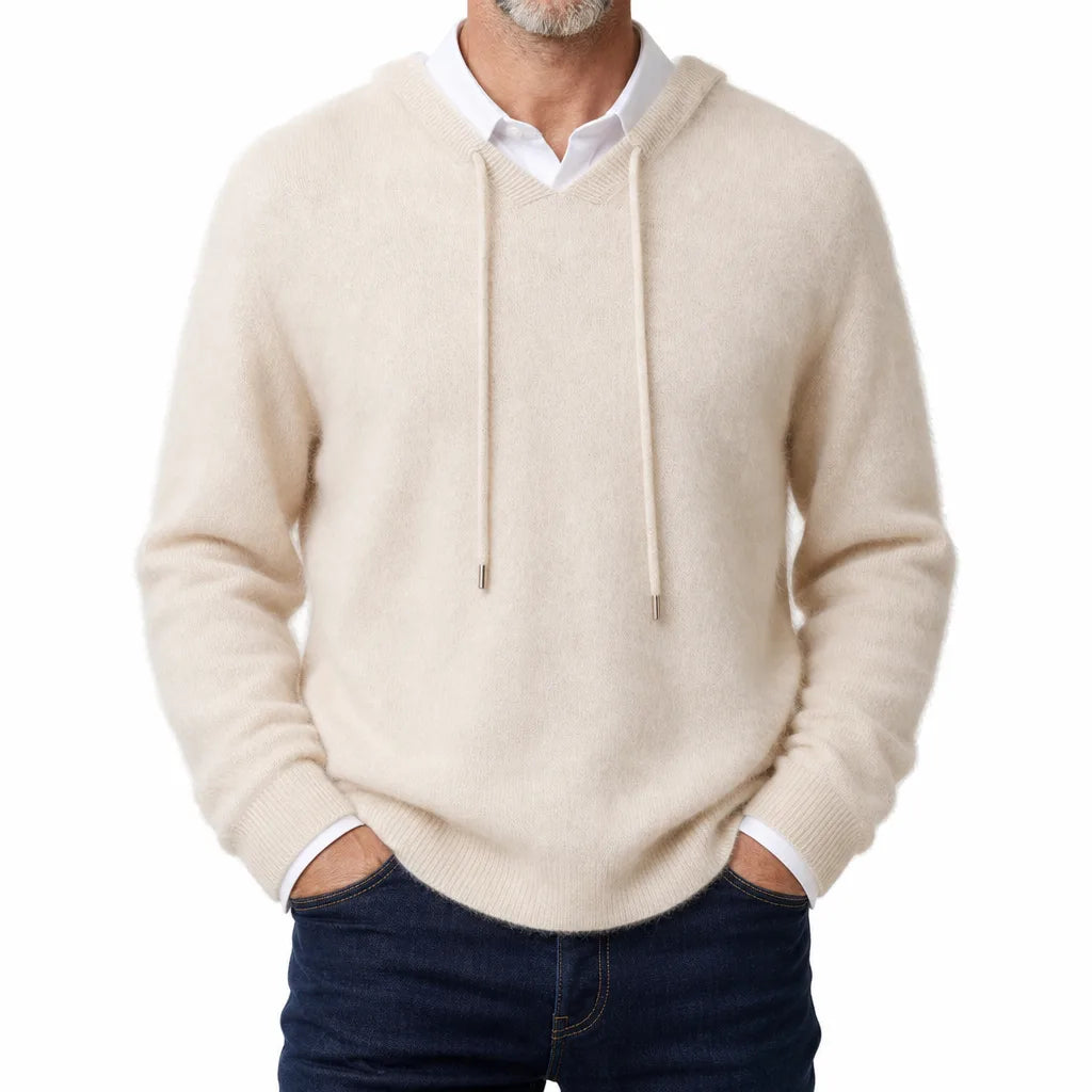 Maxim Soft Fleece Hoodie - Color:Beige;Size:XS