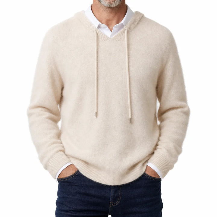 Maxim Soft Fleece Hoodie - Color:Beige;Size:XS