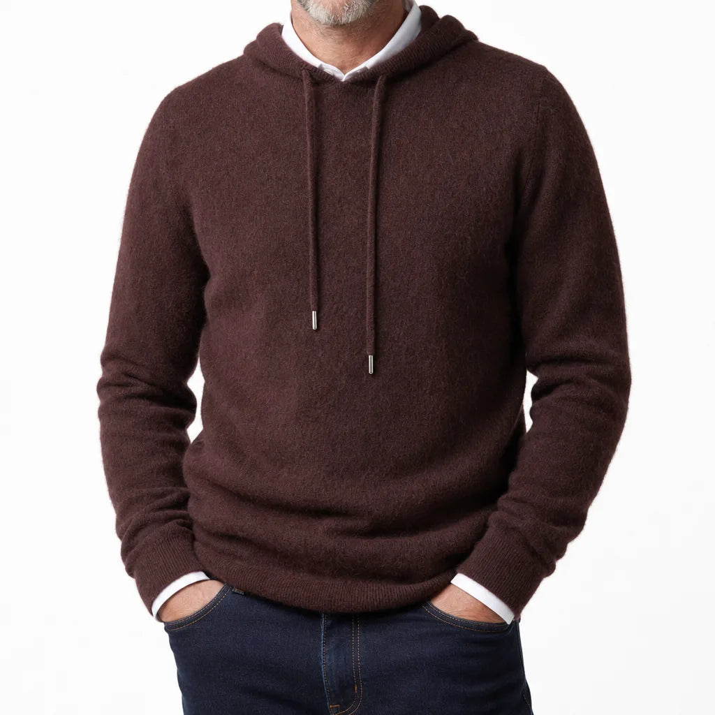 Maxim Soft Fleece Hoodie - Color:Brown;Size:XS