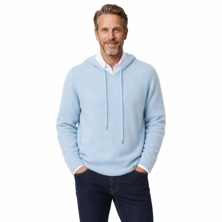 Men's Blue Underhill Hooded Knit Sweater