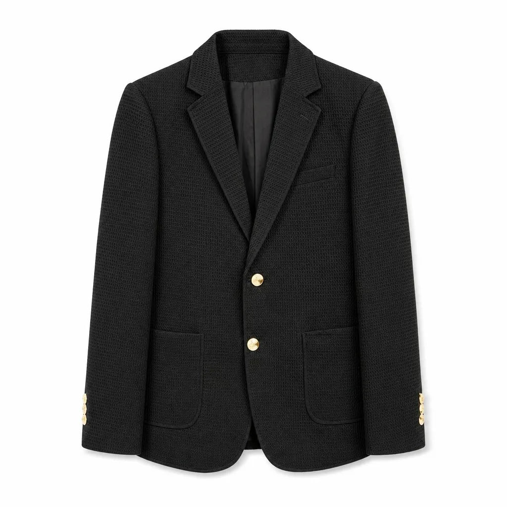 Maxwell Textured Blazer - Color:Black;Size:S