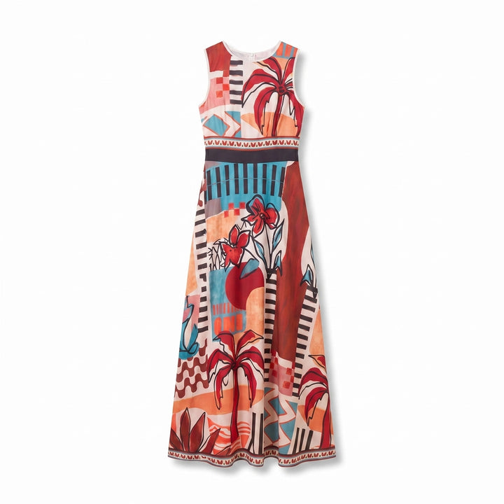 Maya Rivera Maxi Dress - Color:Multi;Size:XS