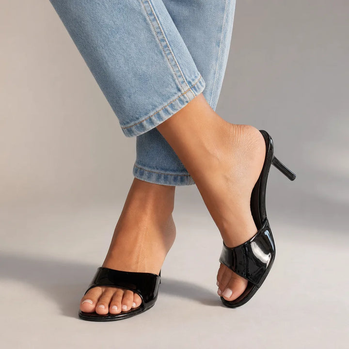 Mercedes Slingback Sandals - Color:Black;Size:35