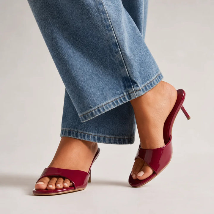 Mercedes Slingback Sandals - Color:Red;Size:35