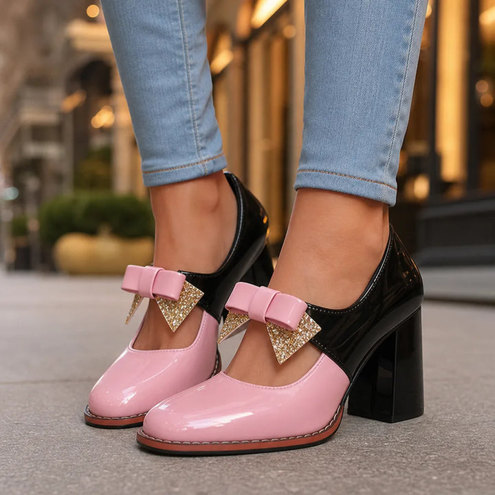 Women's Pink Renfrew Bow Mary Jane Pumps