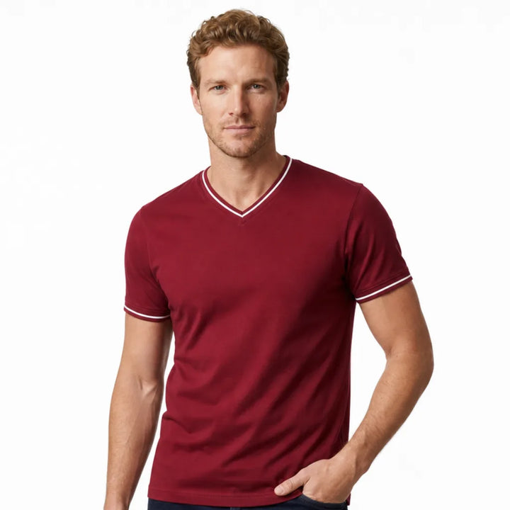Men's Esme Cotton V Neck Tee