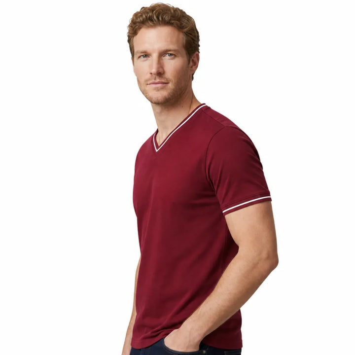 Men's Esme Cotton V Neck Tee