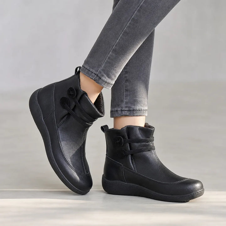 Middleton | Women's Orthopedic Ankle Boots - Color:Black;Size:38