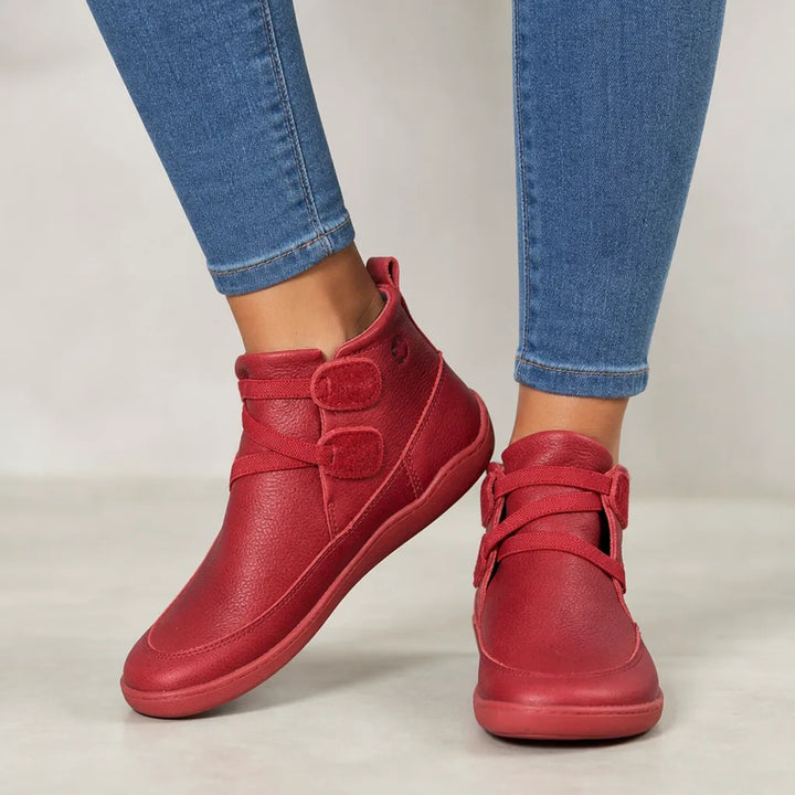 Middleton | Women's Orthopedic Ankle Boots - Color:Red;Size:38