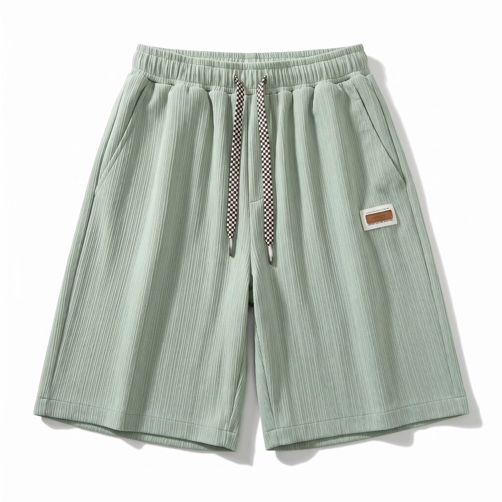 Miguel Drawstring Shorts - Color:Green;Size:S