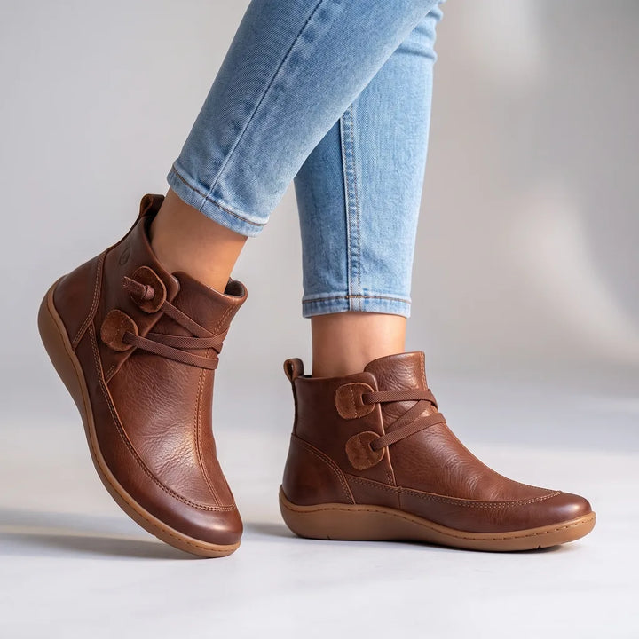 Women's Brown Mikaela | Women's Fall Sheepskin Ankle Boots