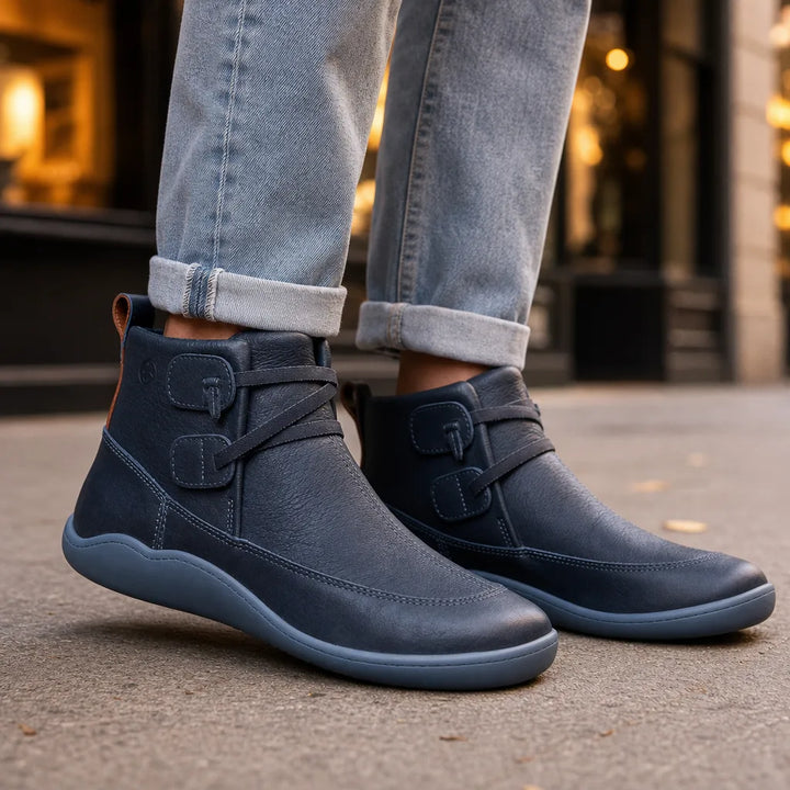 Women's Blue Mikaela | Women's Fall Sheepskin Ankle Boots