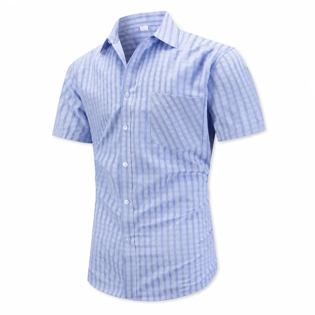 Mikey Plaid Shirt - Color:Blue;Size:XS