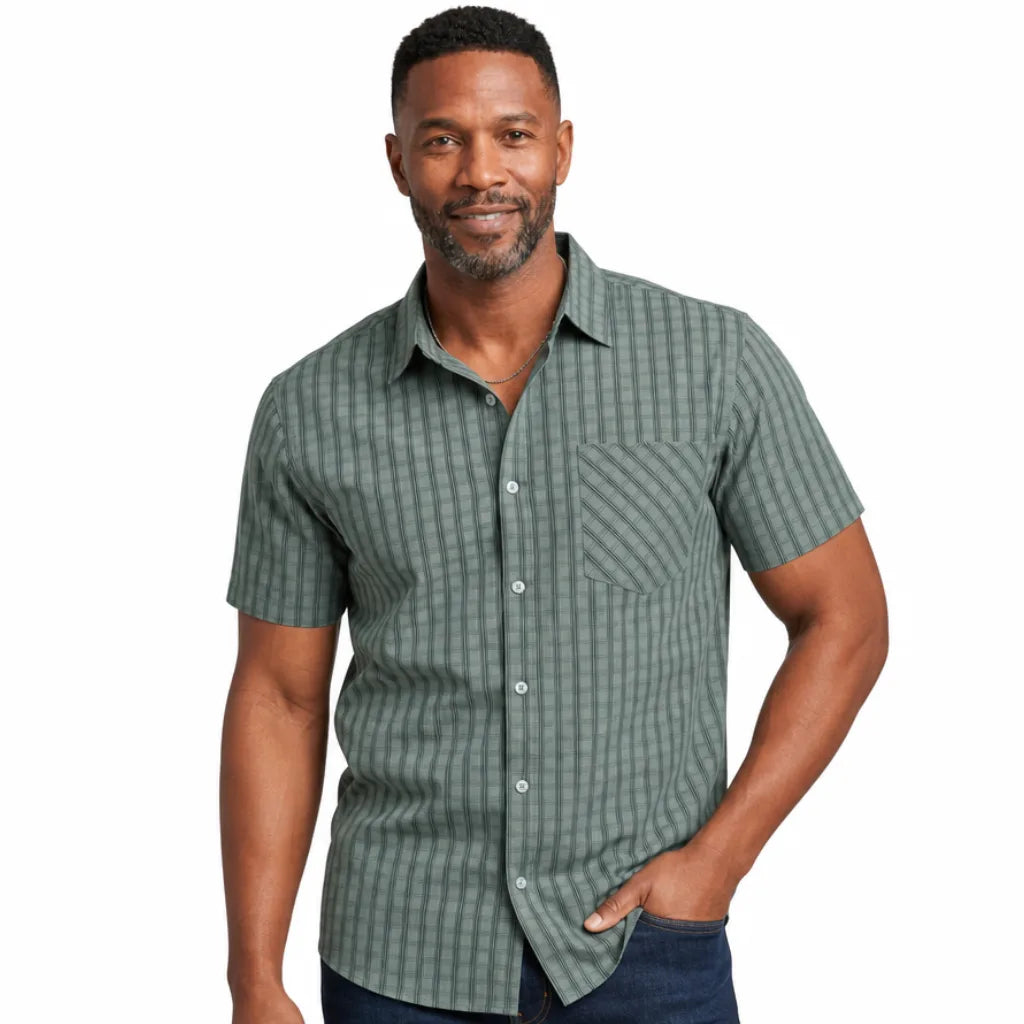 Men's Teagan Plaid Short-Sleeve Shirt