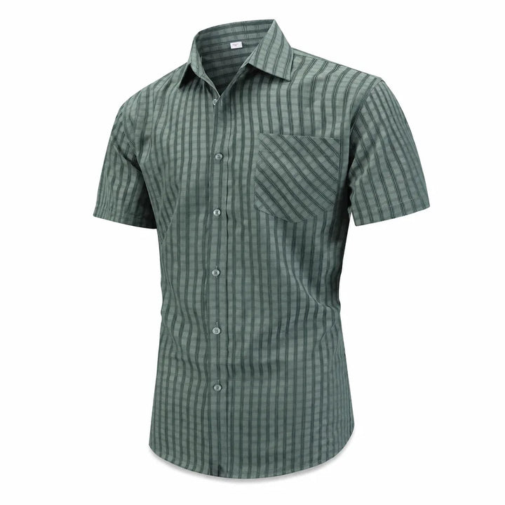 Mikey Plaid Shirt - Color:Green;Size:XS
