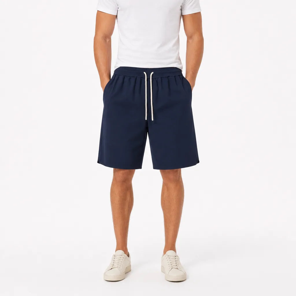 Women's Blue Carmen Loose Drawstring Shorts