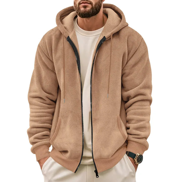 Mills | Men's Casual Hoodie Jacket - Brown