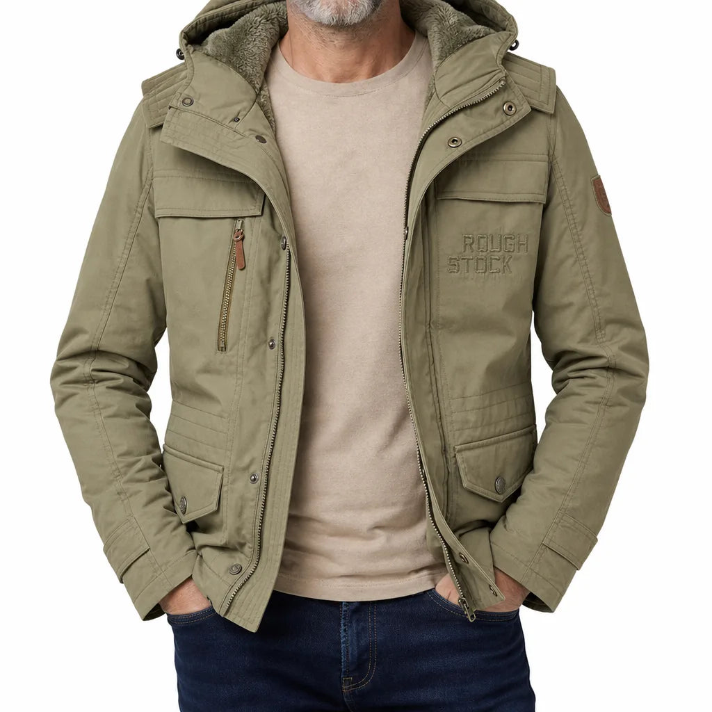 Milton | Warm and Cozy Winter Parka - Color:Beige;Size:S