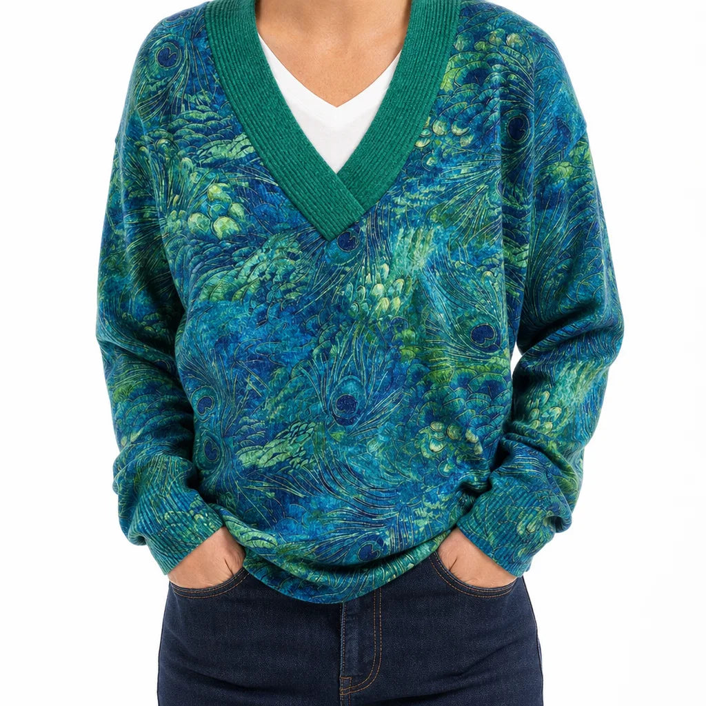 Women's Color:2;Size:M Ezekiel Floral V Neck Top