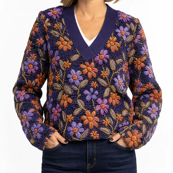 Women's Color:1;Size:S Ezekiel Floral V Neck Top