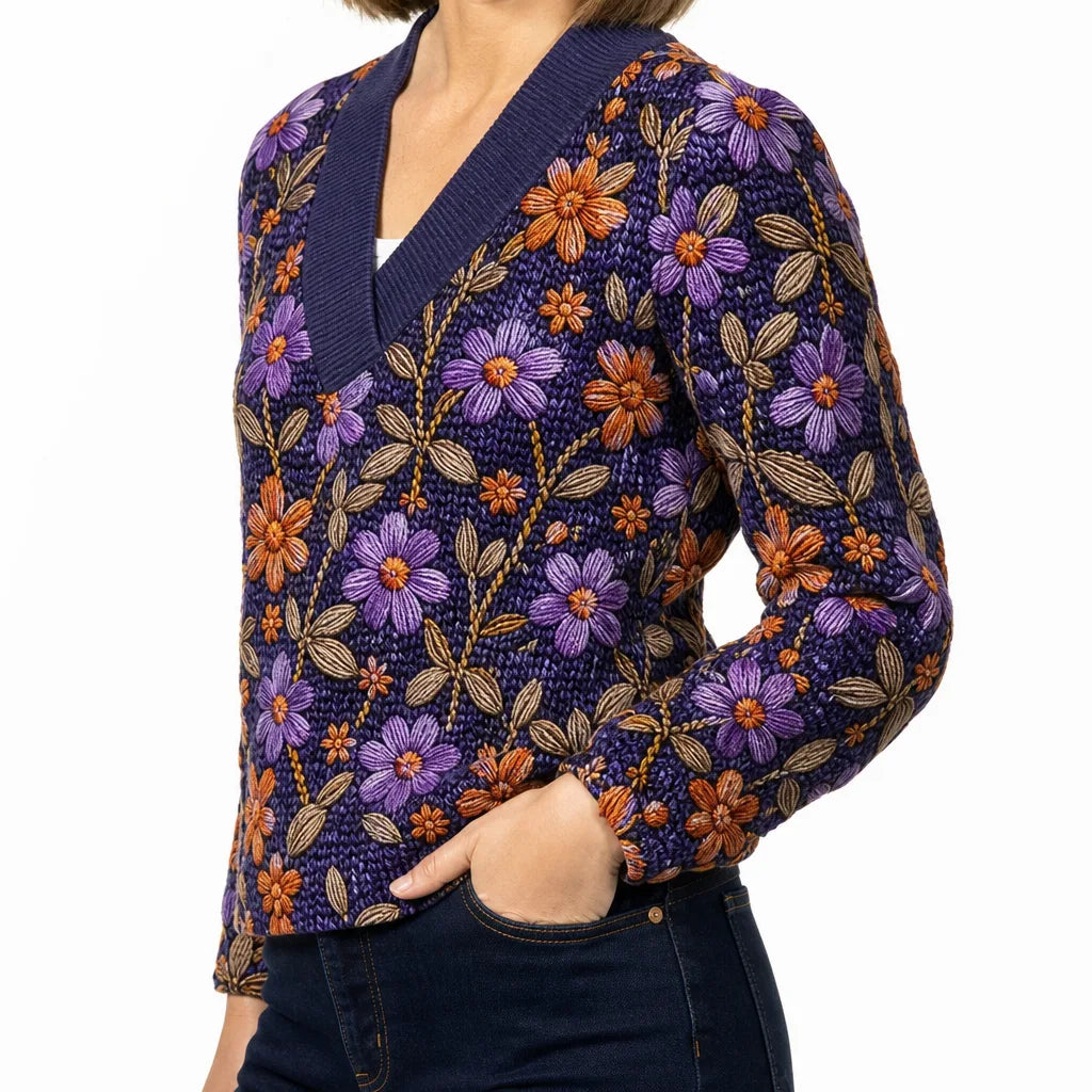 Women's Color:1;Size:S Ezekiel Floral V Neck Top